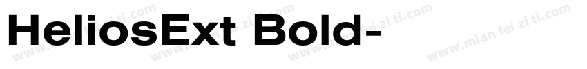 HeliosExt Bold字体转换